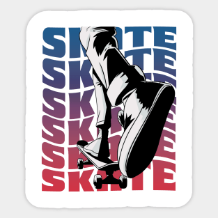 Riding a Skateboard Skateboarding Cruising Skater Skate Sticker